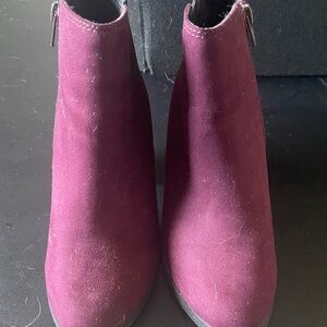 Elegant Burgundy Ankle Boots